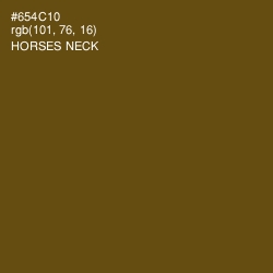 #654C10 - Horses Neck Color Image
